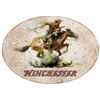 Image 1 : WINCHESTER HORSE & RIDER SIGN-OVAL 18"X11