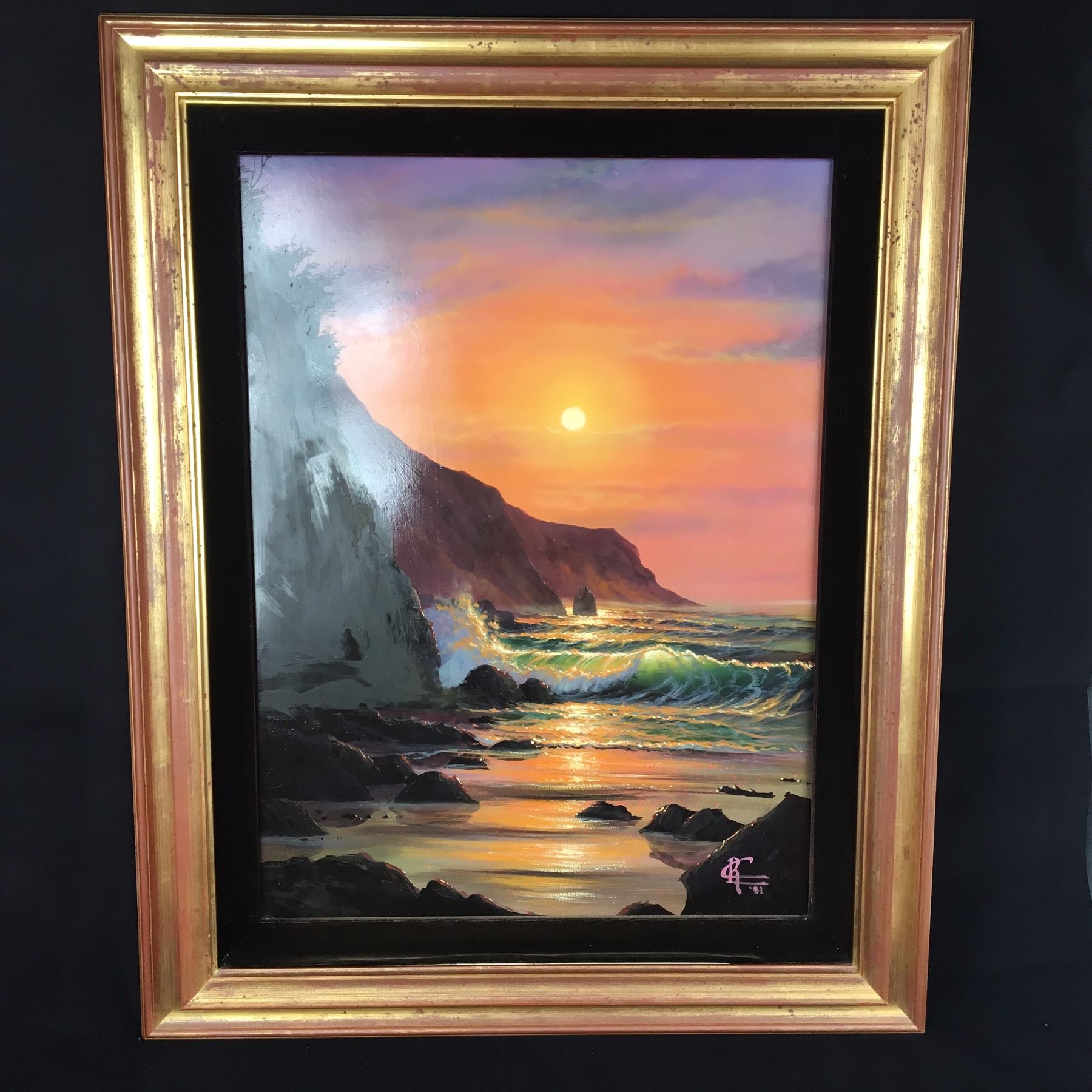 Original Christian Riese Lassen Paintng Of