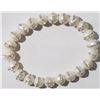 Image 1 : #1-PEARL AND CUBIC ZIRCONIA FLEXIBLE FIT BRACELET