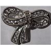 Image 1 : #9-STERLING SILVER CUBIC ZIRCONIA BOW PENDANT