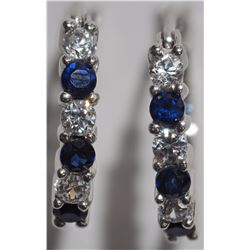 #10-STERLING SILVER CREATED SAPPHIRE CUBIC