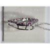Image 3 : #13-STERLING SILVER CREATED PINK SAPPHIRE