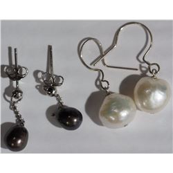 #17-2 PAIRS OF FRESHWATER PEARL EARRINGS