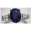 Image 1 : #27-STERLING SILVER ENHANCED SAPPHIRE AND