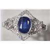 Image 3 : #39-STERLING SILVER ENHANCED SAPPHIRE AND CUBIC
