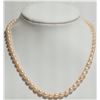 Image 2 : #44-FRESHWATER PINK PEARL NECKLACE WITH