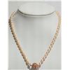 Image 3 : #44-FRESHWATER PINK PEARL NECKLACE WITH