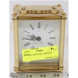 ANTIQUE MINIATURE CARRIAGE CLOCK