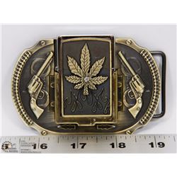 BELT BUCKLE AND LIGHTER COMBO