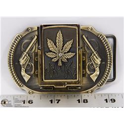 BELT BUCKLE AND LIGHTER COMBO