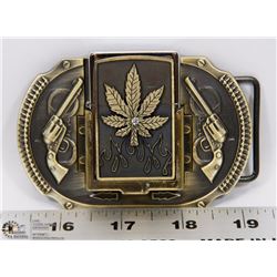 BELT BUCKLE AND LIGHTER COMBO