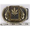 Image 1 : BELT BUCKLE AND LIGHTER COMBO
