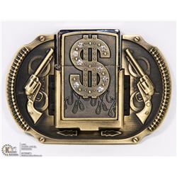 BELT BUCKLE AND LIGHTER COMBO