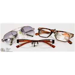 THREE PAIRS OF +1.25 STRENGTH READING GLASSES