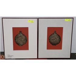 LOT OF TWO 16" X 20" 3D FRAMED ART PIECES