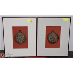 LOT OF TWO 16" X 20" 3D FRAMED ART PIECES