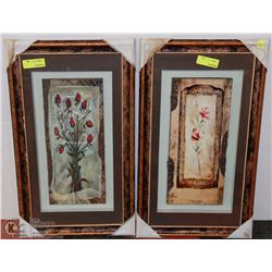 LOT OF TWO FRAMED MATCHING STYLE 3D ART PIECES