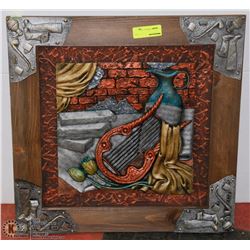 WOOD FRAMED 3D ART WALL HANGING