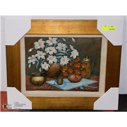 FRAMED BREAKFAST IN BED 3D STYLE ART WALL HANGING