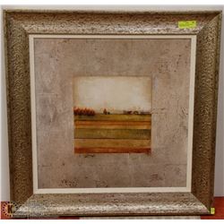 SHOWHOME TEXTURED "FIELD" FRAMED PRINT 32"X32"