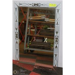 VINTAGE ETCHED FRAME MIRROR