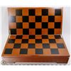 Image 1 : NEW CHESS/CHECKER SET IN SOLID WOOD