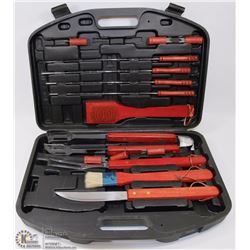 NEW 15-PC BBQ SET IN HARD CASE