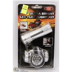 NEW ULTRA BRIGHT LED FLASHLIGHT KIT
