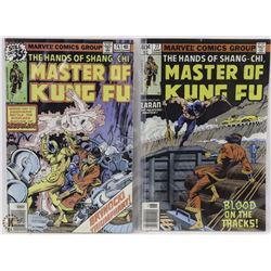1978 & 1979 MARVEL MASTER OF KUNGFU COMICS #74 &77