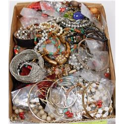 FLAT OF VARIOUS PIECES OF FASHION JEWELRY