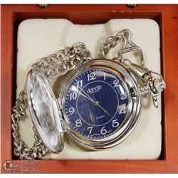 WOOD BOX W/NEW DONATO QUARTZ POCKET