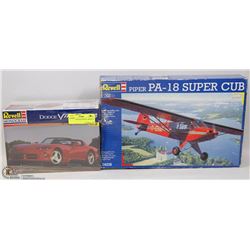 SET OF 2 VINTAGE REVELL MODELS PIPER