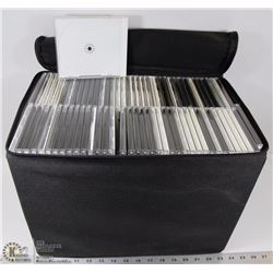 ZIPPED CASE FULL OF  CD CASES