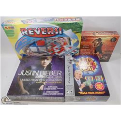FLAT OF 4 SEALED BOARD GAMES DANCING WITH