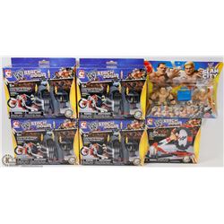 LOT OF WWE COLLECTIBLE FIGURINES, STACK DOWN AND