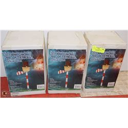 3 NEW SOLAR POWERED LED DRIVEWAY MARKERS