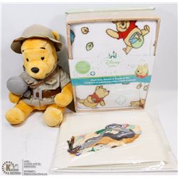NEW DISNEY POOH BABY BLANKET AND KEEPSAKE BOX,