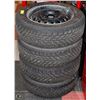 Image 1 : 27) 4 GOOD YEAR WINTER TIRES WITH RIMS