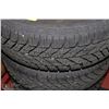 Image 4 : 27) 4 GOOD YEAR WINTER TIRES WITH RIMS