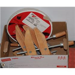 4 WOOD CLAMPS