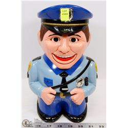 TALKING POLICE OFFICER COOKIE JAR