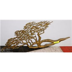 SOLID BRASS BONSAI WALL ORNAMENT