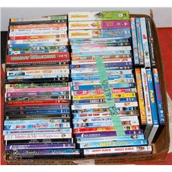 FLAT OF 82 KIDS DVD'S