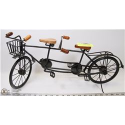 LARGE DOUBLE SEATER IRON BIKE DECOR