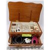 Image 1 : SMALL JEWELRY BOX W/ CONTENTS
