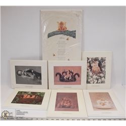 LOT OF ASST ANNE GEDDES PLAQUE PICTURES