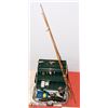 Image 1 : FISHING LOT INCL TACKLE BOX WITH CONTENTS, ROD AND