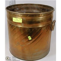 LARGE BRASS PLANT POT
