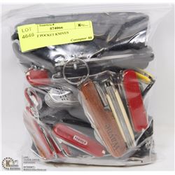 BAG OF POCKET KNIVES