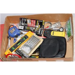 FLAT OF MOSTLY NEW TOOLS & ACCESSORIES